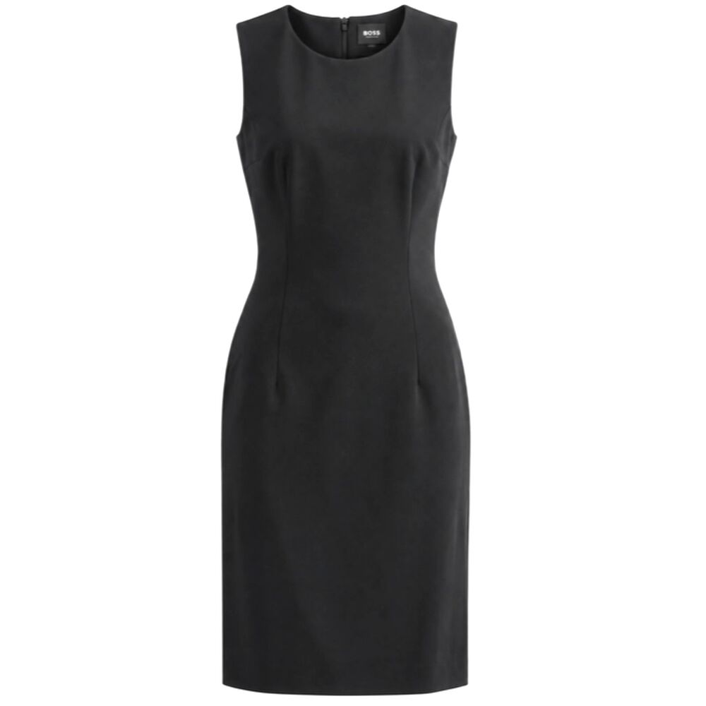 BOSS Hugo Boss Dirusa Black Wool Blend Sheath Dress